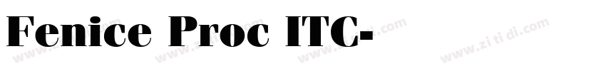 Fenice Proc ITC字体转换 Fenice Proc ITC字体转换